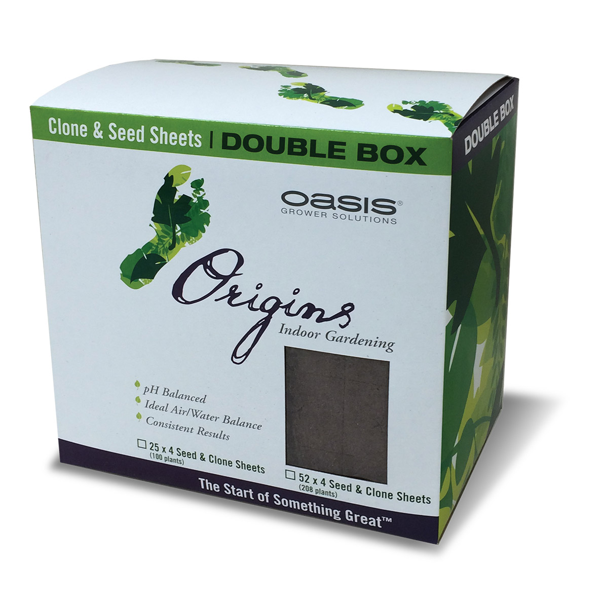 Oasis Origins Seed and Clone Double Box, 1.5" x 1.5", 10 per cas